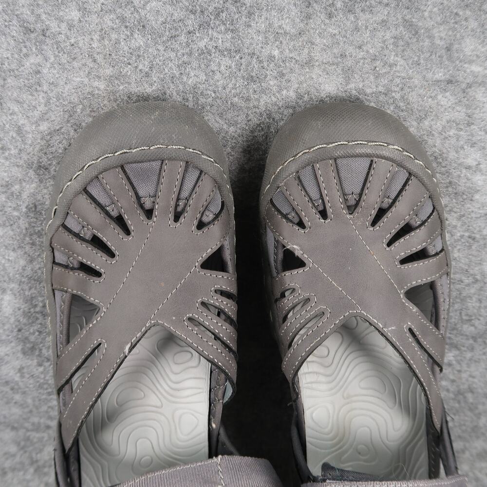 J Sport by Jambu Shoes Womens 9 Sandals Closed Toe Adjustable Sport Comfort Gray - Picture 7 of 12